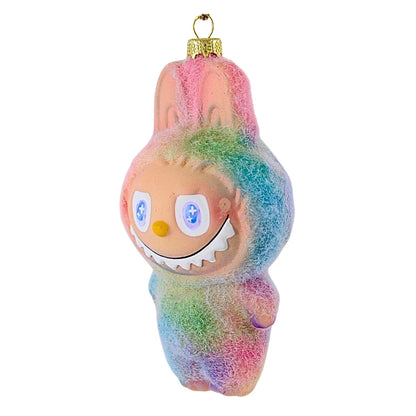 Rainbow Fuzzy Monster Ornament