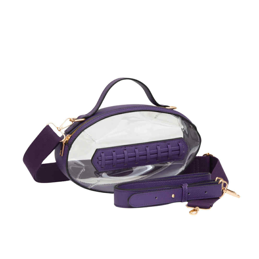 Football Clear Bag, Purple