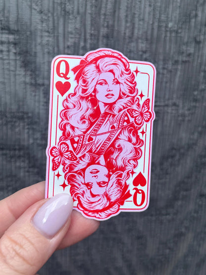 Dolly Queen of Hearts Sticker