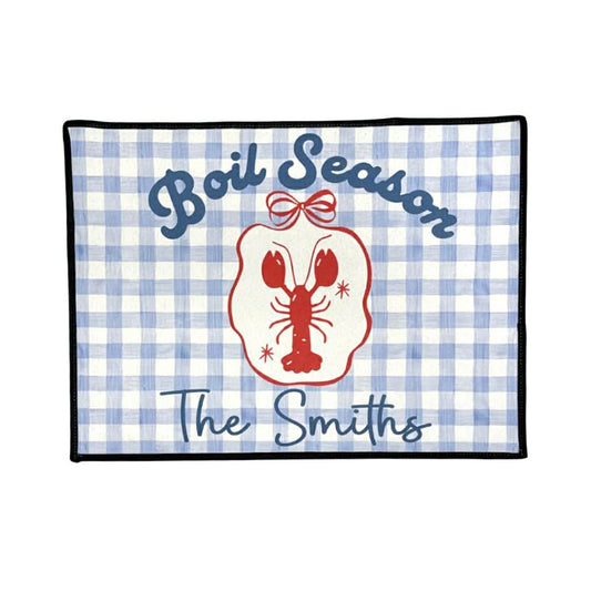 Custom Plaid Boil Door Mat