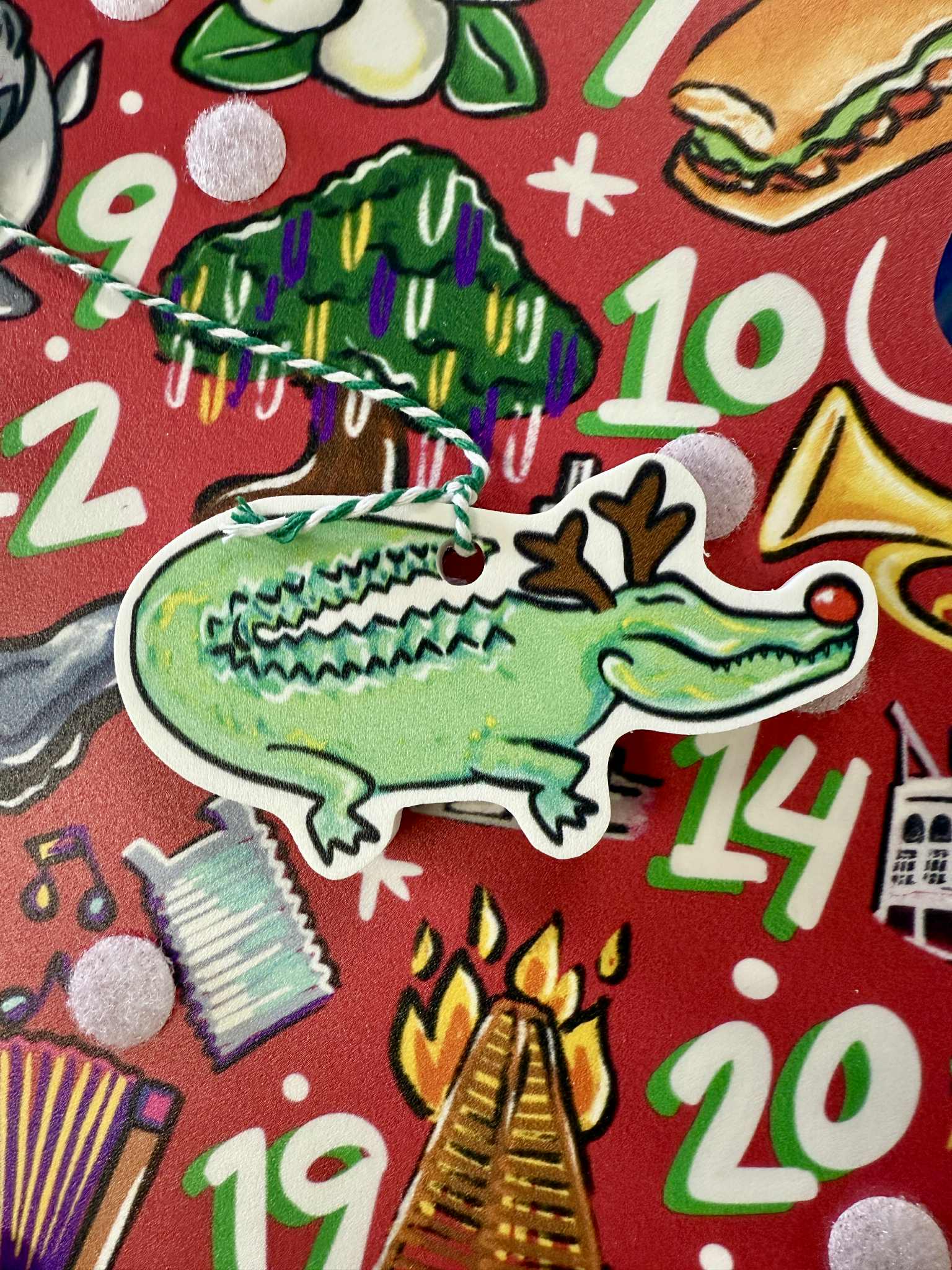 Cajun Countdown Christmas Door Hanger - Thumbnail 3