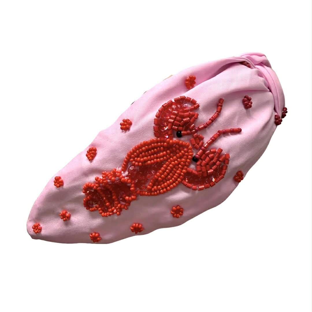 Beaded Crawfish Headband