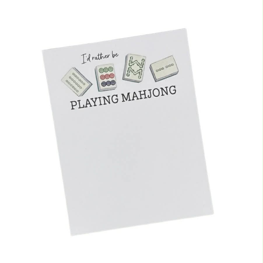 Rather Be Playing Mahjong Notepad