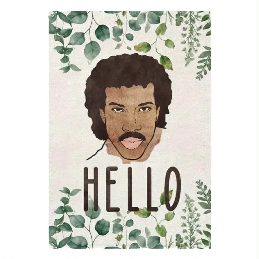 Hello Garden Flag