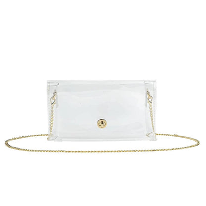 Clear Bag w/Adjustable Chain Strap