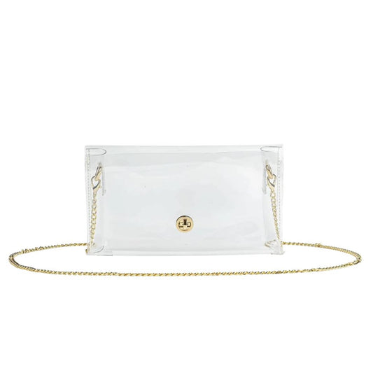 Clear Bag w/Adjustable Chain Strap