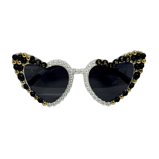 Go Saints Bedazzled Sunglasses