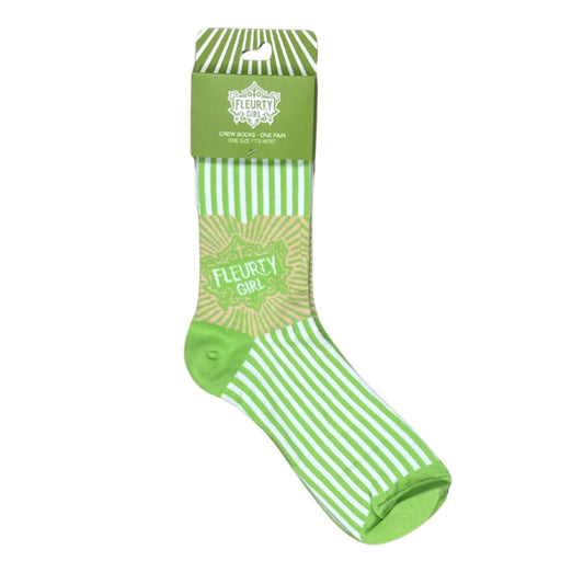 Fleurty Girl Logo Socks