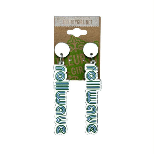 Retro Roll Wave Earrings