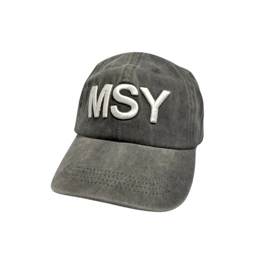 MSY Baseball Hat, Charcoal
