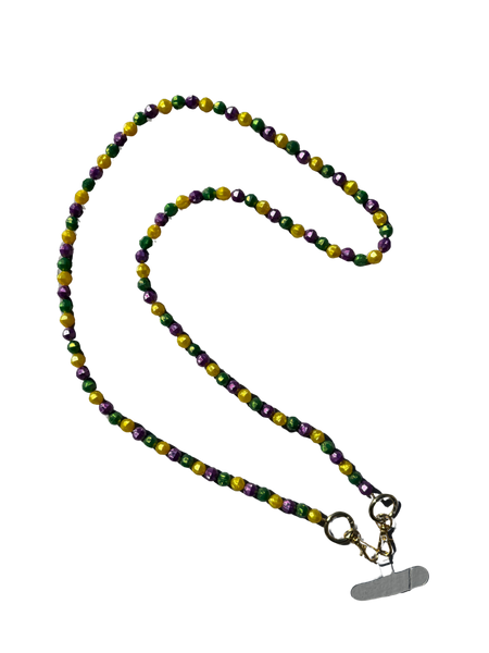 Mardi Gras Bead Phone Strap – Fleurty Girl