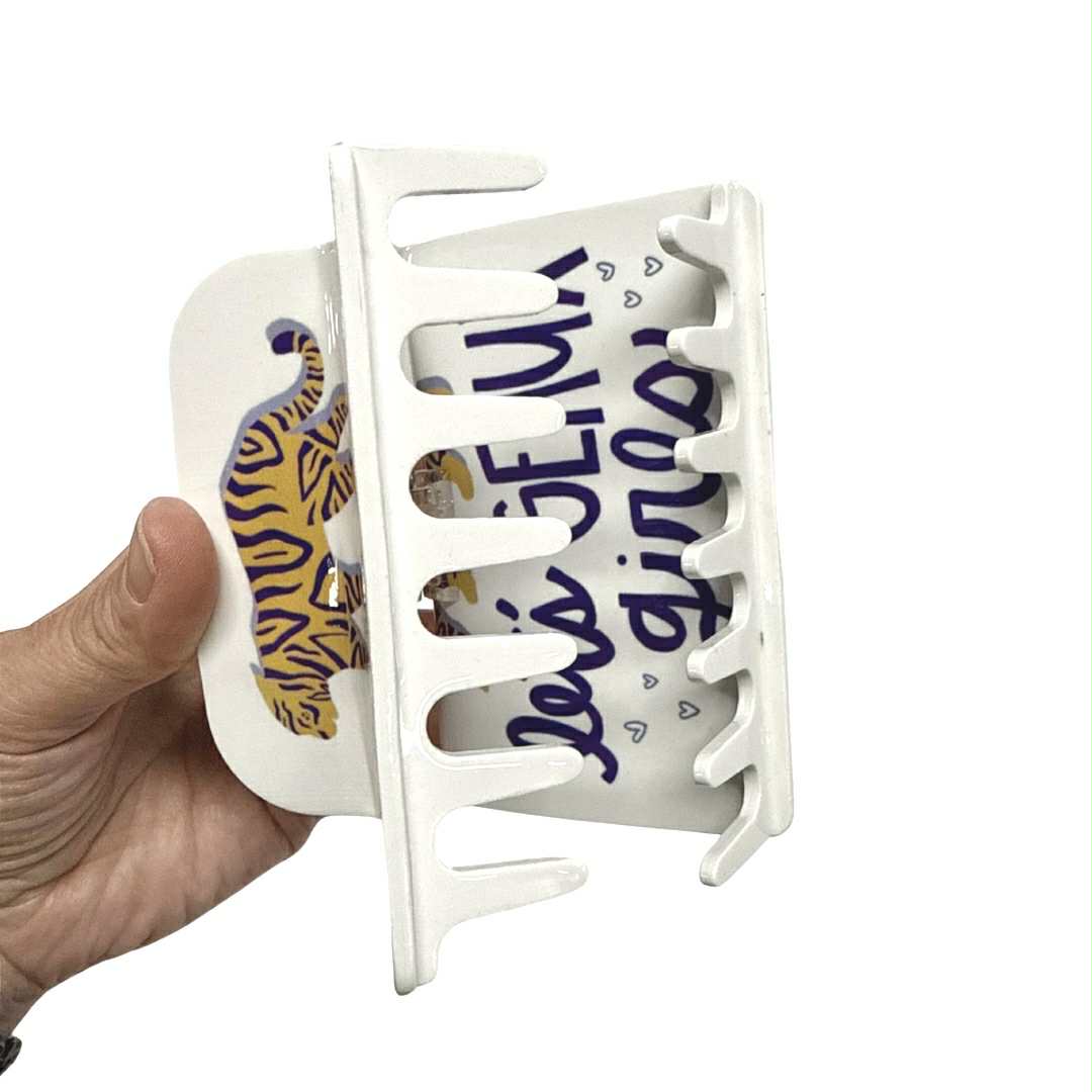 Let's Geaux Girls Claw Clip