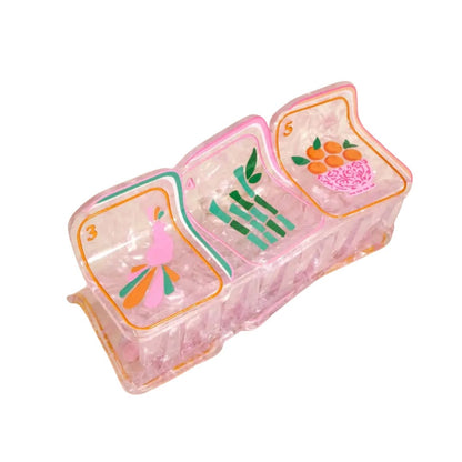 Mahjong Tiles Claw Clip