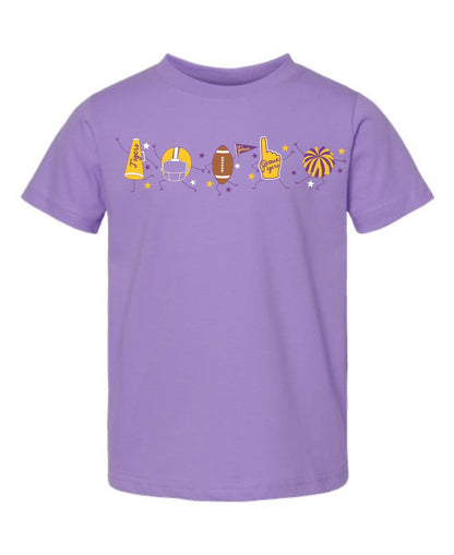 Spirit Squad Kids, Purple & Gold
