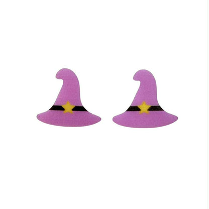 Witch Hat Stud Earrings, Pink