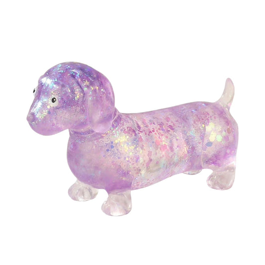 Glitter Weenie Dog Squishy