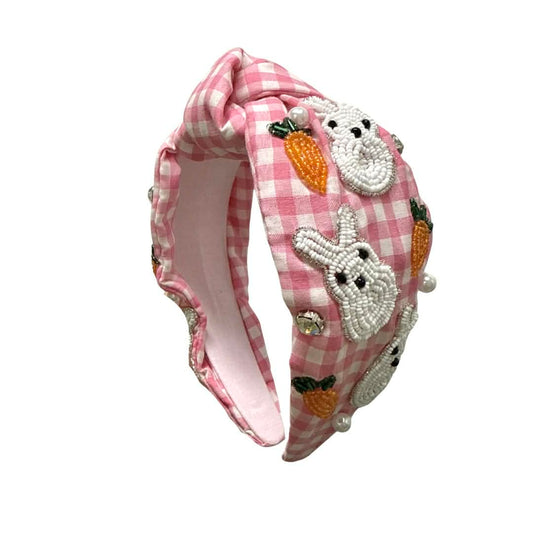 Gingham Bunny Headband