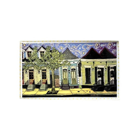 Creole Cottages Ceramic Tray