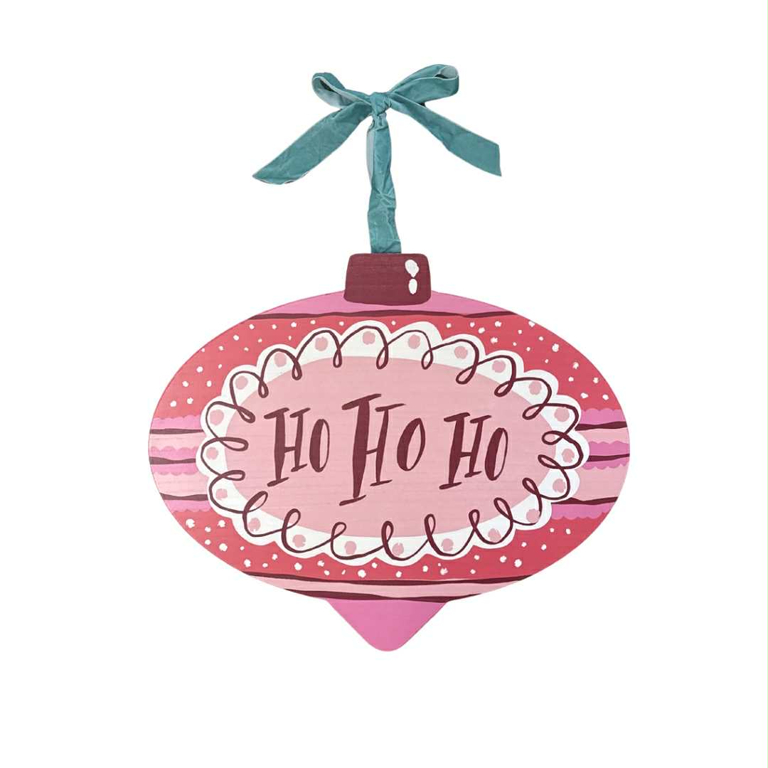 Ho Ho Ho Ornament Door Hanger