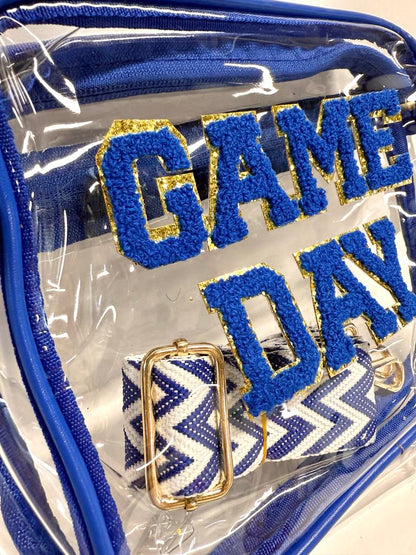 Game Day Patch Clear Bag, Blue