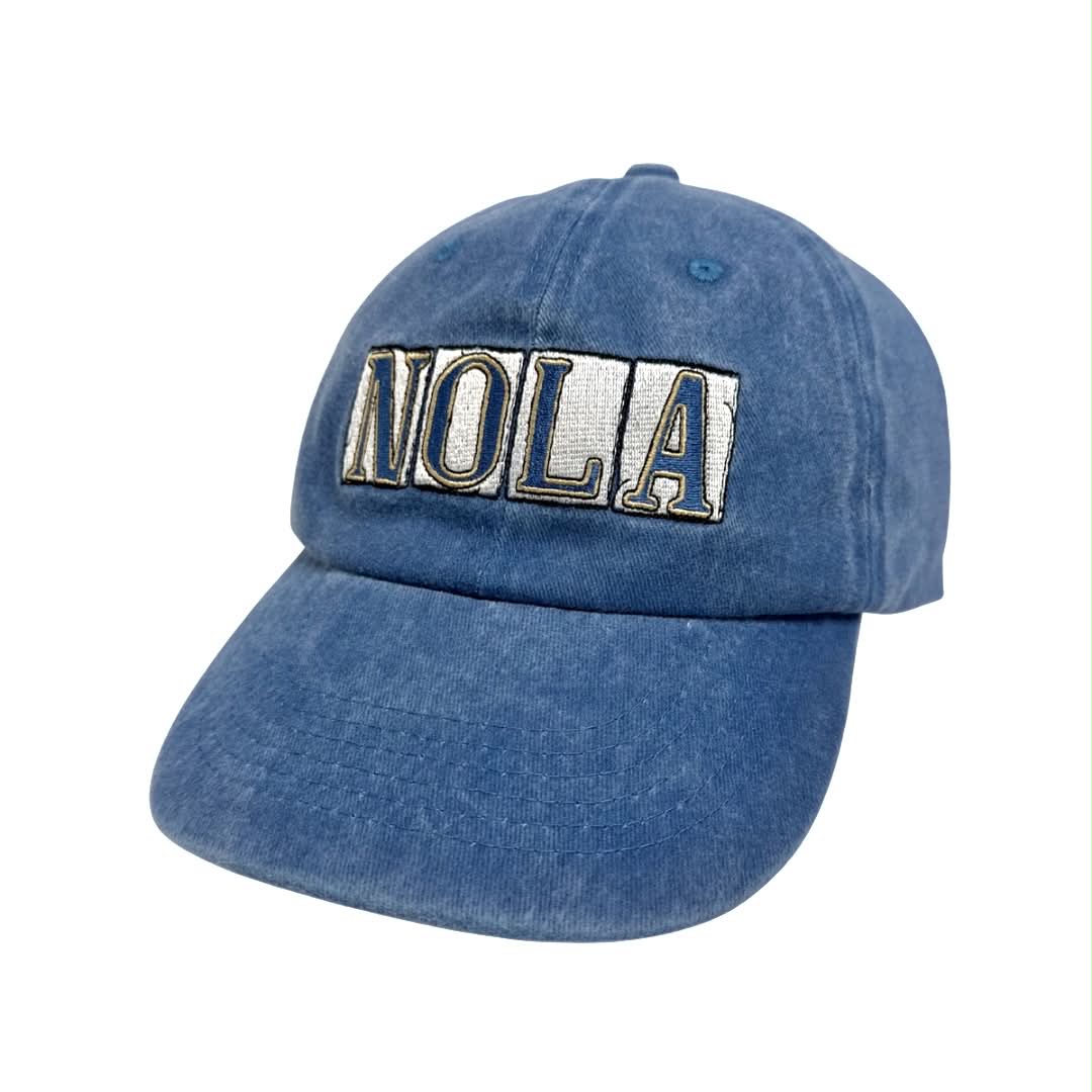 NOLA Tile Baseball Hat, Blue