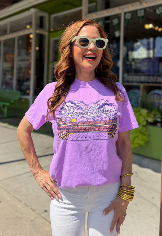 Purple Clouding Tee