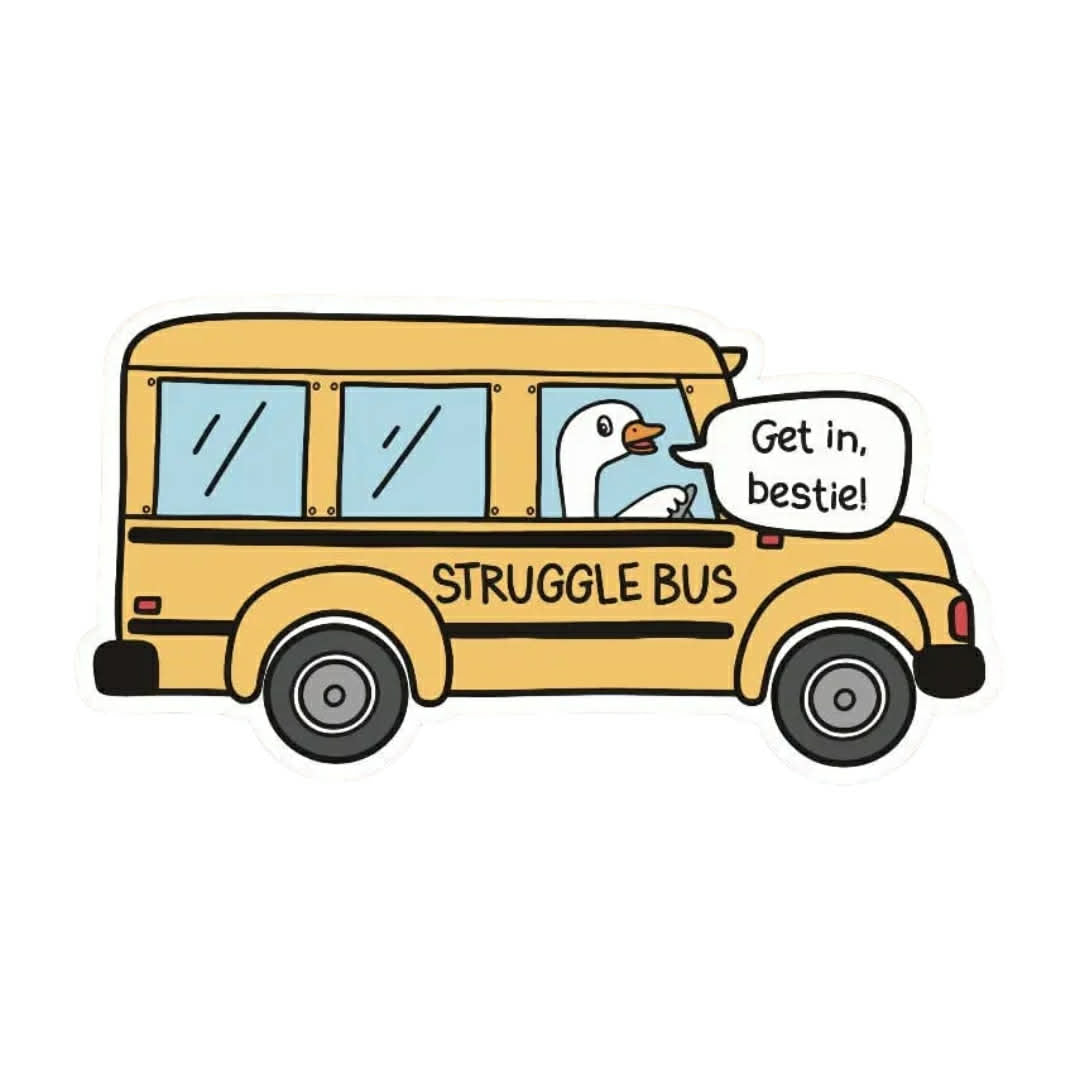 Struggle Bus Sticker