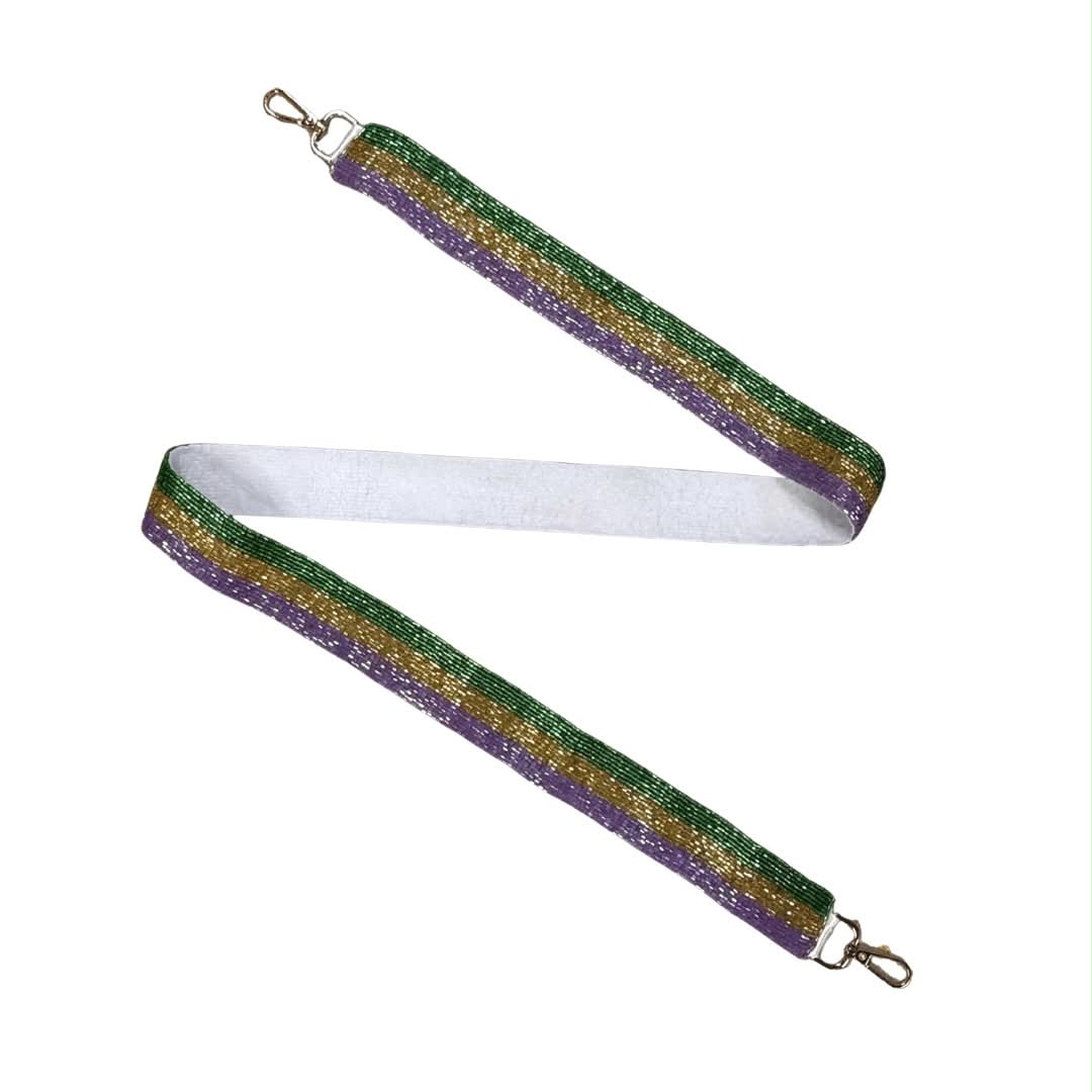 Tri Color Sequin Purse Strap