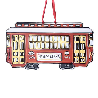 Red Streetcar Door Hanger