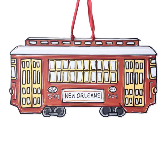 Red Streetcar Door Hanger