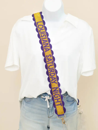 Louisiana Saturday Night Beaded Purse Strap