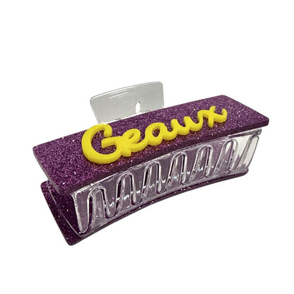 Geaux Glitter Claw Clip