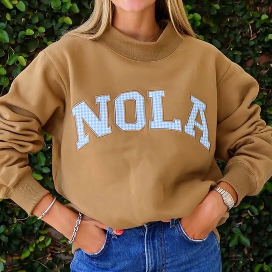 NOLA Varsity Mockneck Sweatshirt