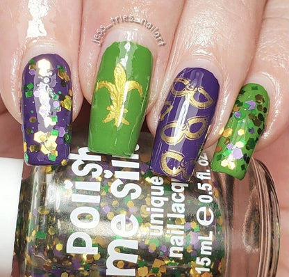 Mardi Gras Nail Polish