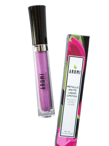 Aromi Metallic Matte Liquid Lipstick, Purple Unicorn