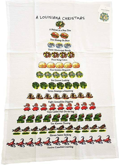 Louisiana Christmas Towel