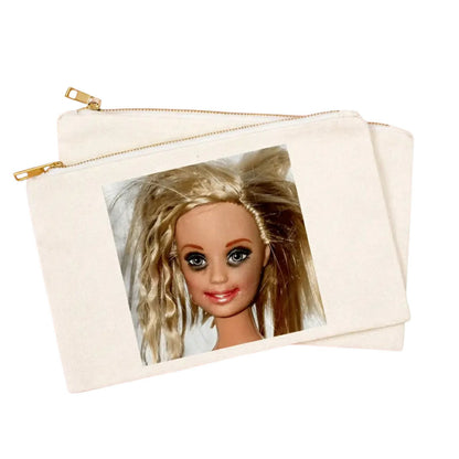 Messy Hair Doll Zipper Pouch