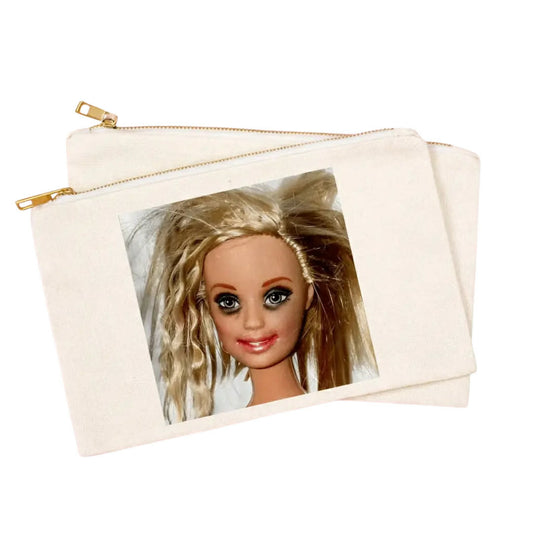 Messy Hair Doll Zipper Pouch