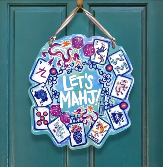Let’s Mahj Door Hanger
