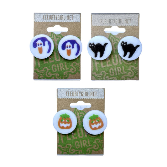 Halloween Sugar Cookie Stud Earrings