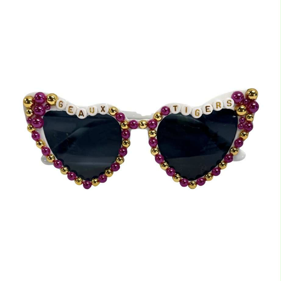 Geaux Tigers Bedazzled Sunglasses