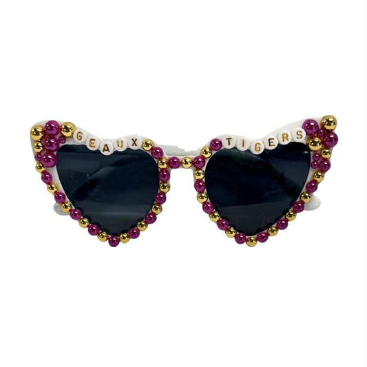 Geaux Tigers Bedazzled Sunglasses