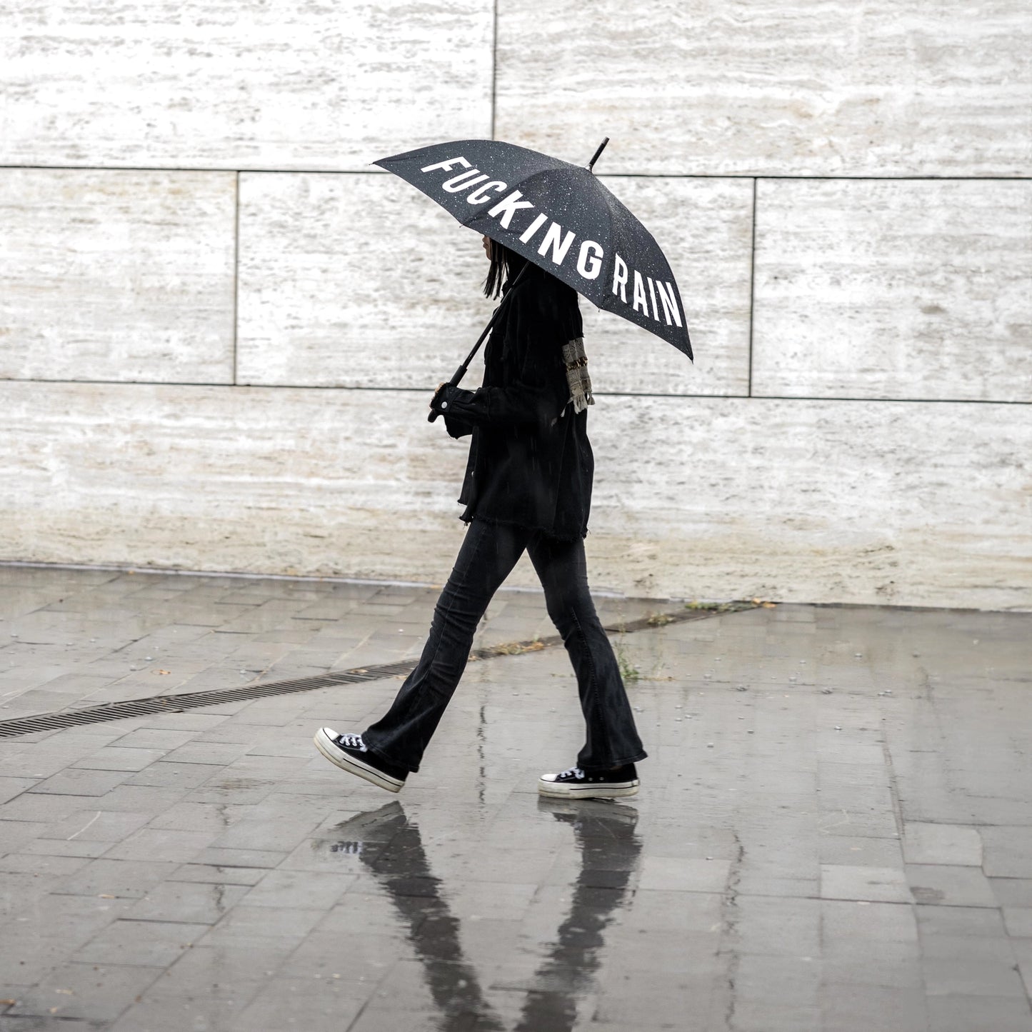 Fucking Rain Umbrella, Black