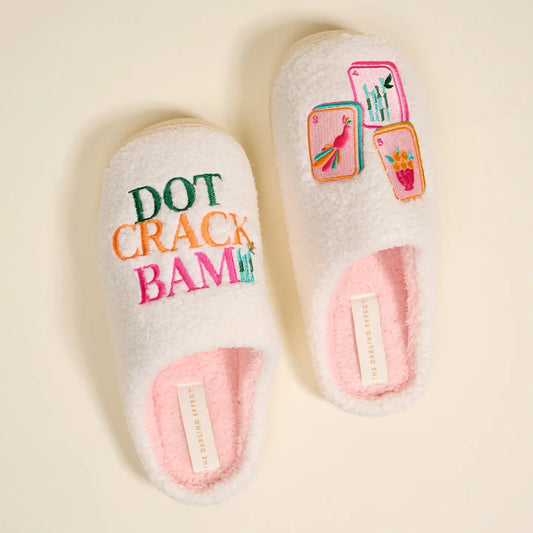 Dot Crack Bam Mahjong Slippers