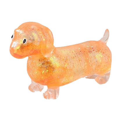 Glitter Weenie Dog Squishy
