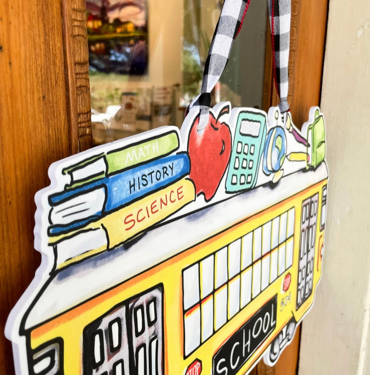 Back To School Streetcar Door Hanger