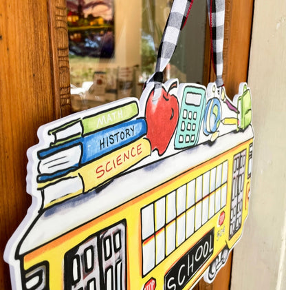 Back To School Streetcar Door Hanger