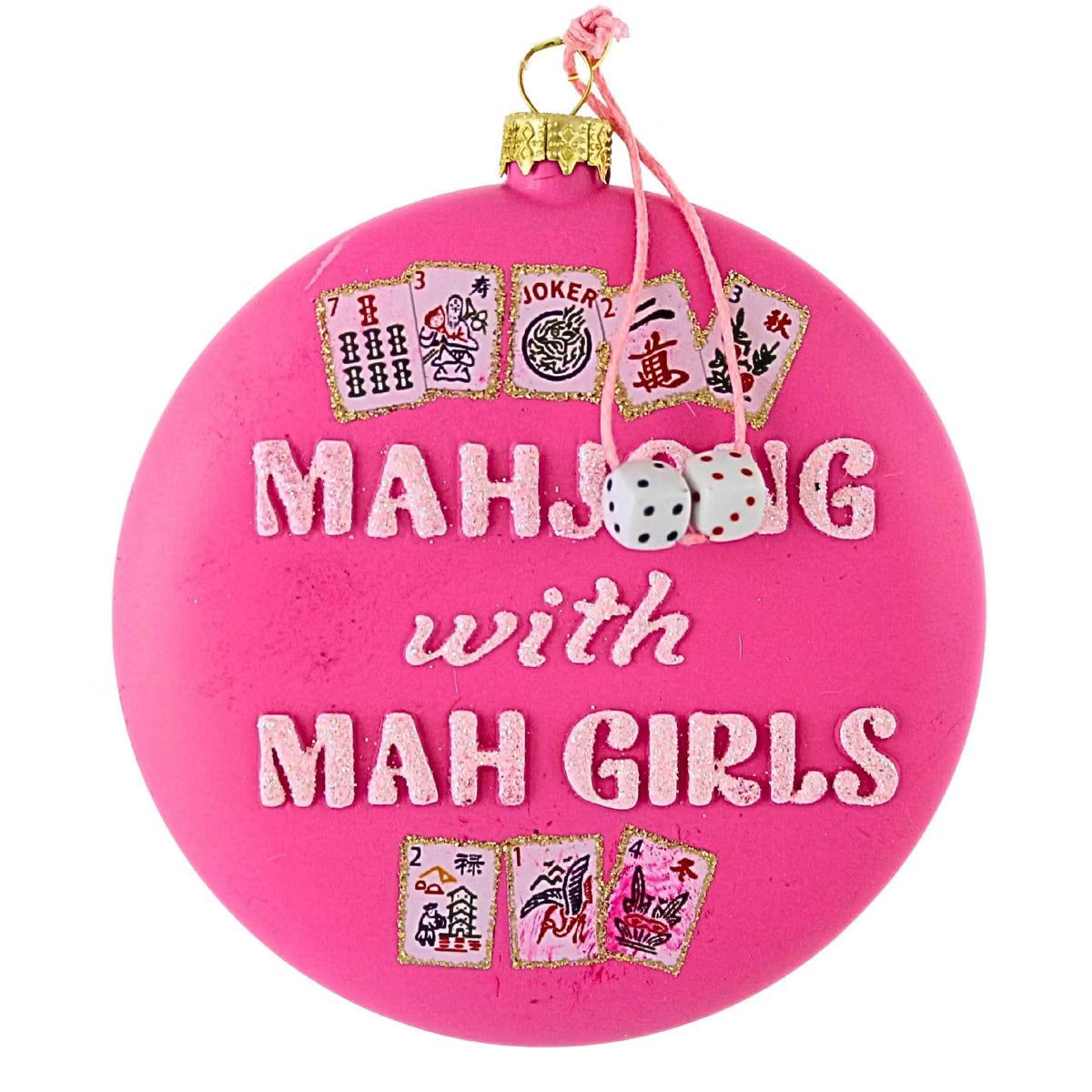 Mahjong with Mah Girls Ornament