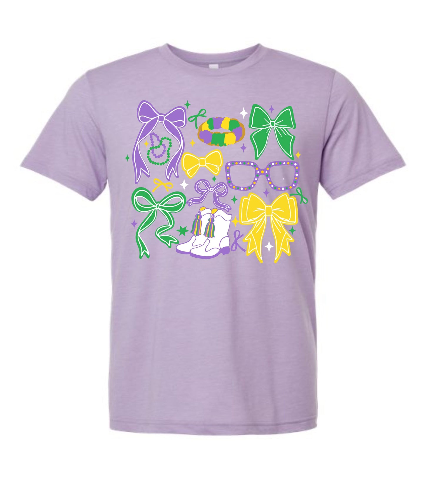 Mardi Gras Coquette Tee