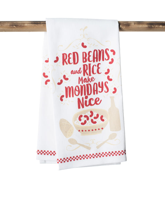 Red Beans and Rice Make Mondays Nice Towel